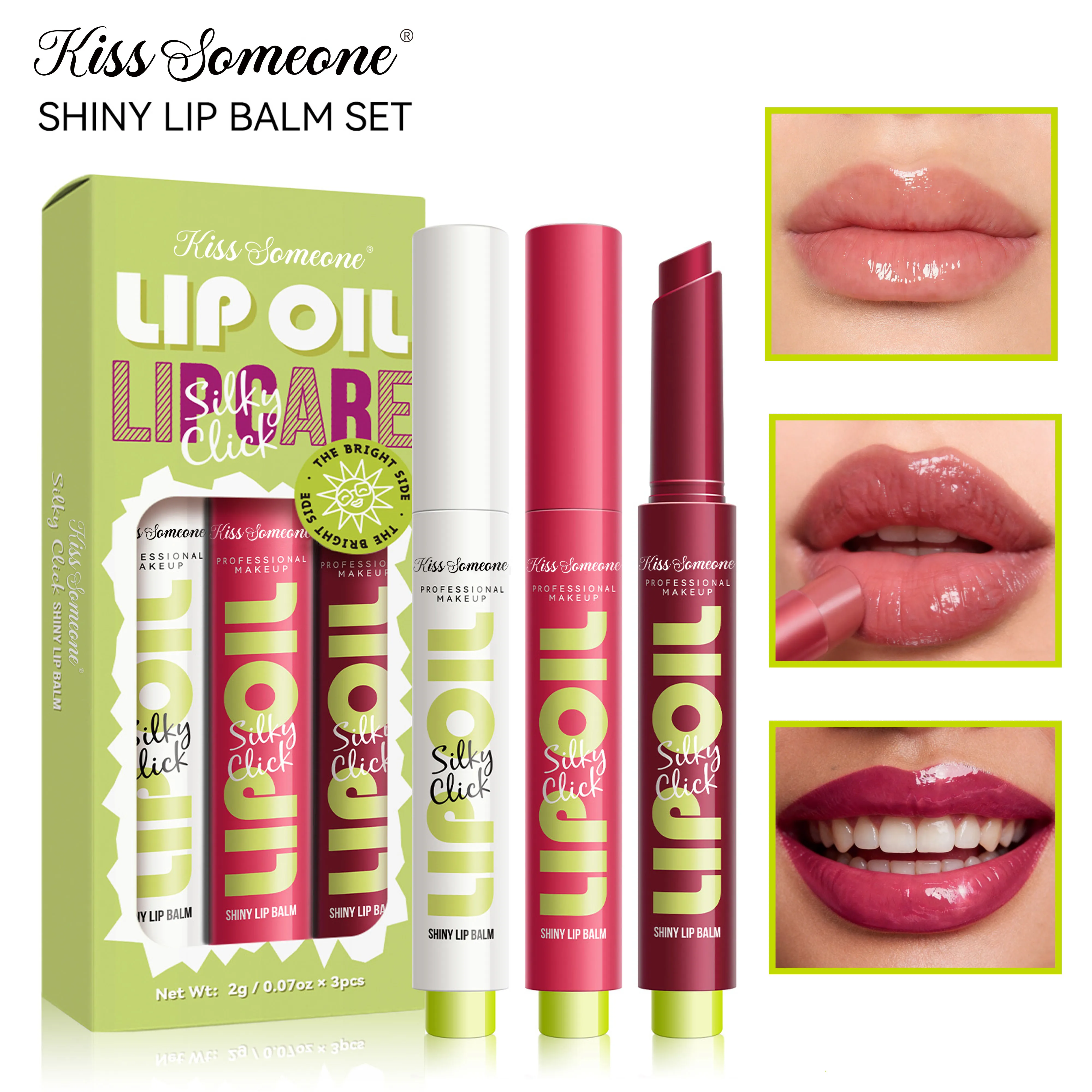 Set di rossetti press-on, lucidalabbra solido, lucidalabbra effetto specchio, smalto labbra, rossetto rosso, olio labbra. Farà le tue labbra molto idratate. Vale.