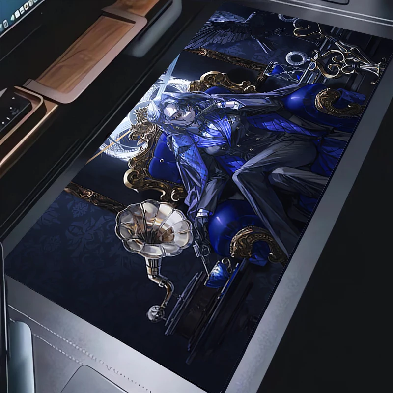 Muismat Laptop Hololive Anime Meisje Muismat Computer Sexy Ouro Kronii Bureau Mat PC Kawaii Kat Oren Meisje HD Print Toetsenbord Pad