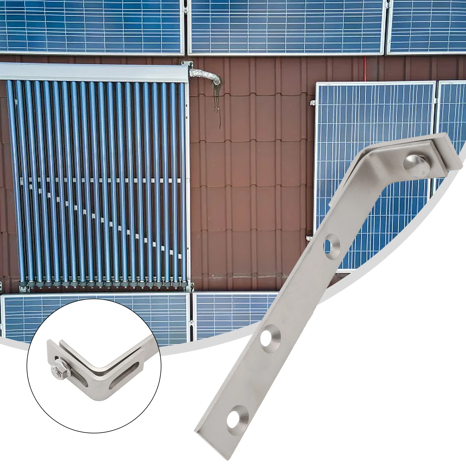 

For PV Roof Tilt Mount Solar Panel Bracket Stainless Steel 71-105mm Photovoltaic Bracketook Photovoltaic Holder