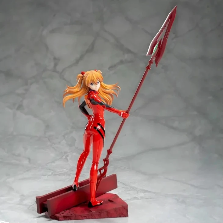 لعبة قبة Sega Luminasta Asuka Longinus الأصلية، ارتفاع حوالي 21 سم، مجموعة زينة شخصية عصرية هدية العيد