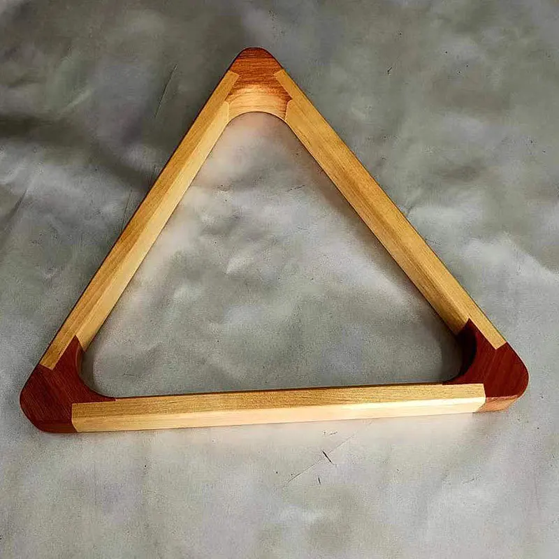 Two-color tripod thickened solid wood billiard triangle high-end Birch Rosewood Triangle Ball sub-frame 57.2mm