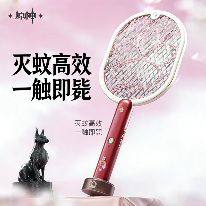 

Электрическая мухобойка MiHoYo Genshin Impact Yae Miko, 800 мАч, с быстрой зарядкой через USB, для дома