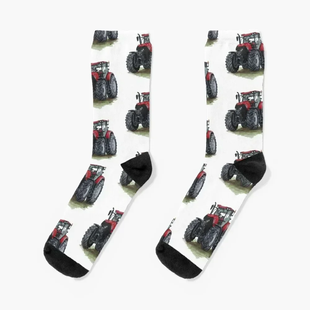 

Big Red Tractor Socks designer christmas gift retro hip hop Socks For Girls Men's hiking summer hockey Socks Male Women's