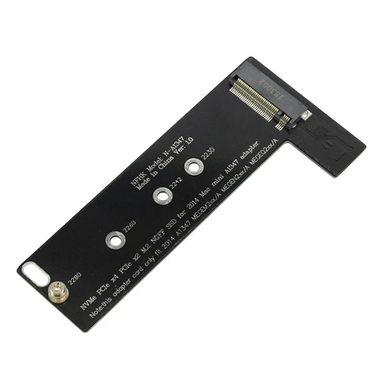 New Nvme M2 SSD Converter Card To For Apply Mac Mini 2014 A1347 MEGEN2 MEGEQ2 Adapter Raiser PCI Express NGFF 760P 600P Riser Ca