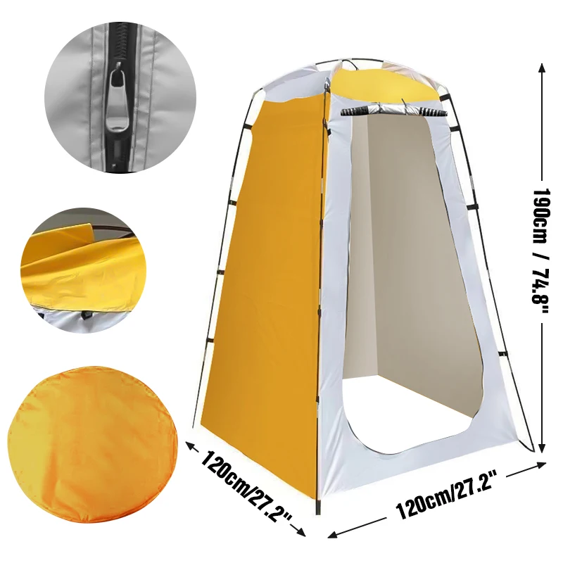 Westtune Privacy Shower Tent Outdoor Waterproof  Changing Room Shelter for Camping Hiking Emergency Toilet Shower Bathroom