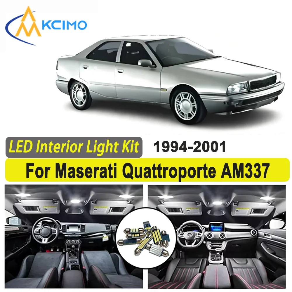 

Kcimo For Maserati Quattroporte AM337 (1994-2001) Premium Bright LED Interior Dome Map Trunk Light Kit Car Led Lamps Canbus Car