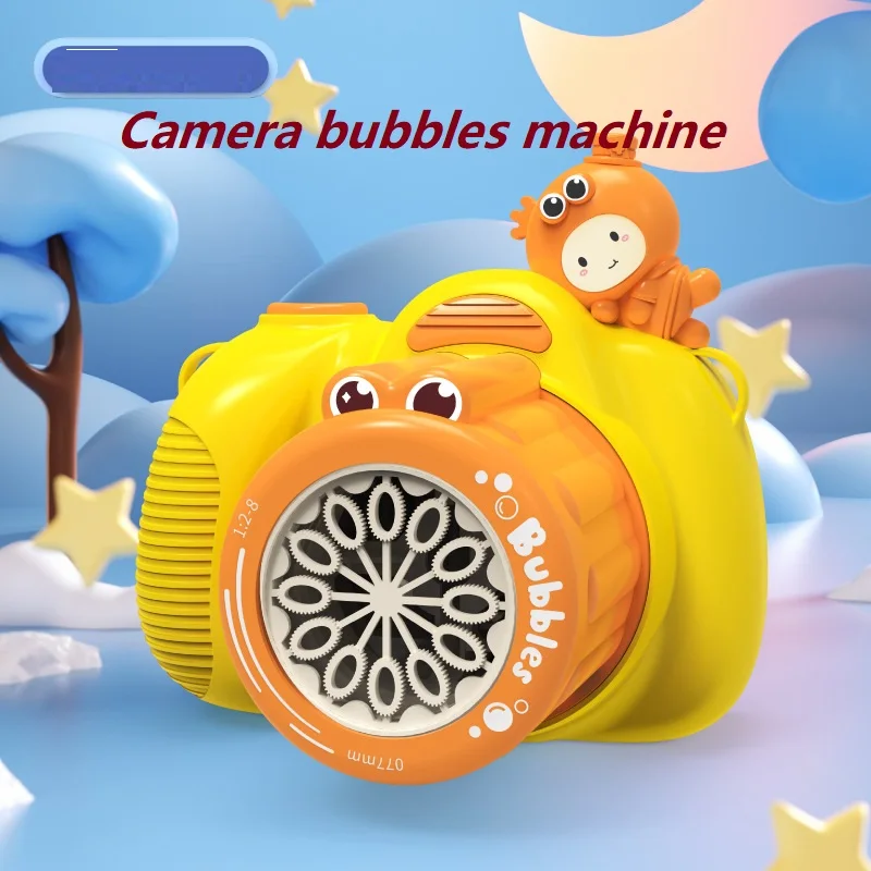 

Automatic Bubble Blower Soap water Bubbles Maker Gun Electric Bubble Machine Flashing Light Music for Children Kid Outdoor Toys