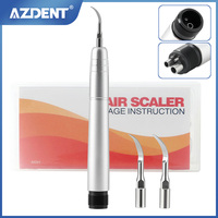 AZDENT Denta Ultrasonic Scaler Super Sonic Air Scaler Handpiece with 3 Tips 2/4 holes Teeth Scaling Cleaning Whitening Dentistry