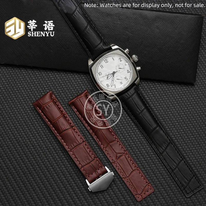 19 мм 20 мм 22 мм для TAG Heuer Carrera MONACO FORMULA 1, мужской кожаный ремешок для часов с бамбуковым узором и складной пряжкой, черный, синий, коричневый