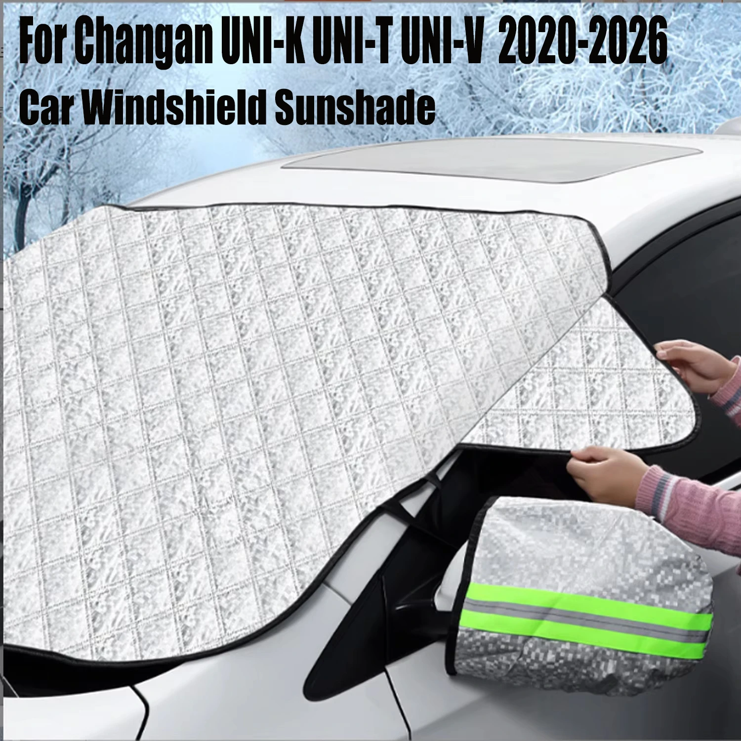 

Car Windshield Sunshade For Changan UNI-T UNI-V UNI-K 2020- Sun Protection Heat Insulation Anti Snow Frost Xiaopeng Car Sunshade