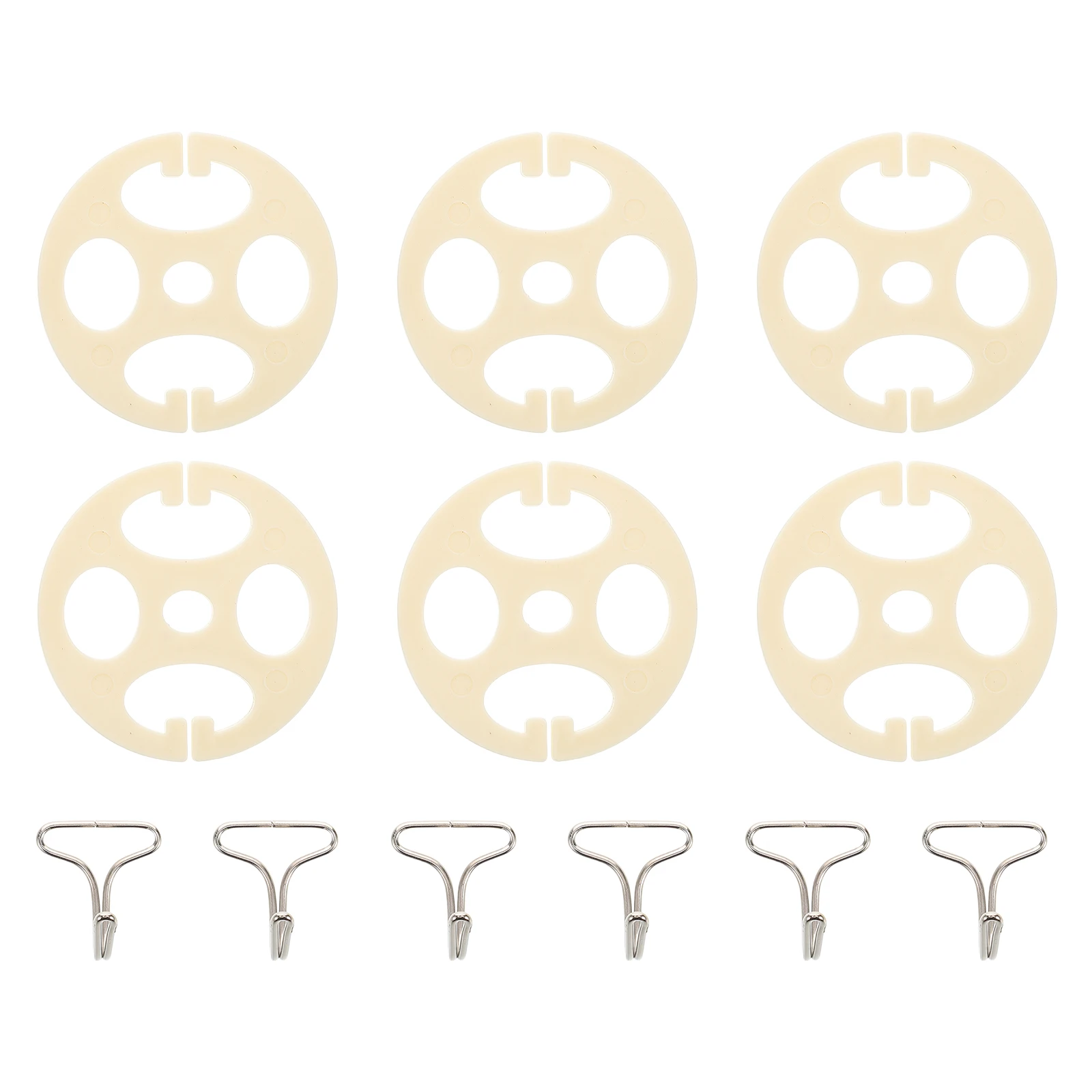 

6set Cover Fasteners Metal Plastic Locking Clips Universal Automotive Accessories Multifunctional Fixings Elegant