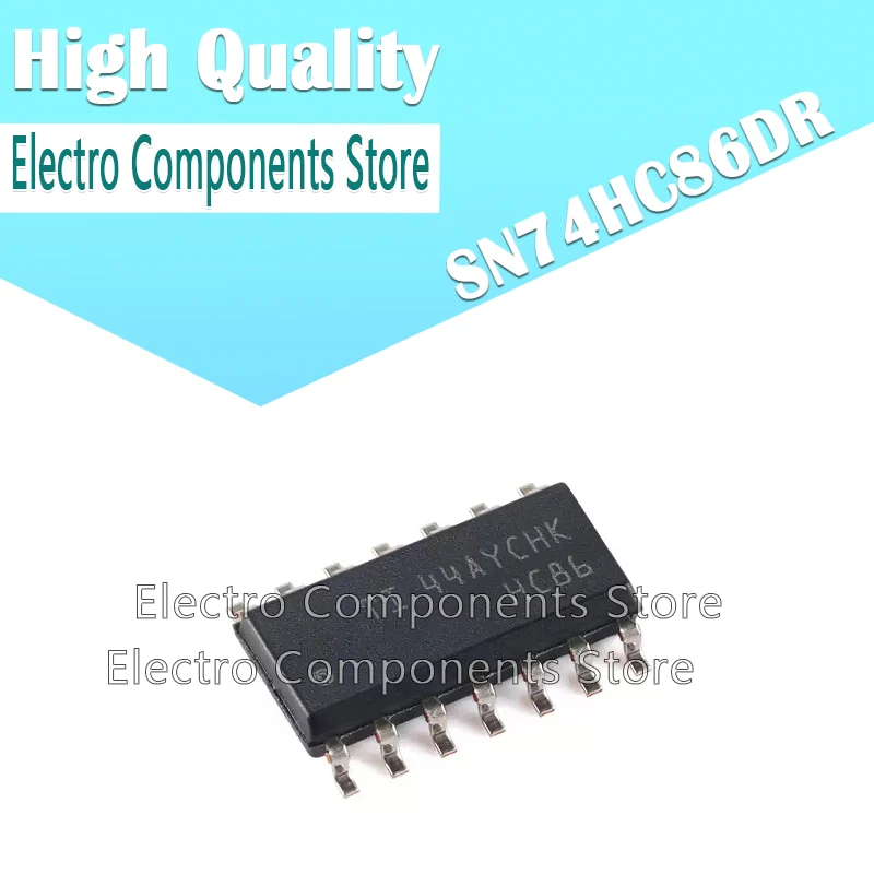 10Pcs/Lot 74HC86D SOP-14 74HC86 SOP SN74HC86DR SN74HC86 IC GATE XOR 4CH 2-INP 14SOIC Logic Gates Quadruple 2-Input Ex clusive-OR