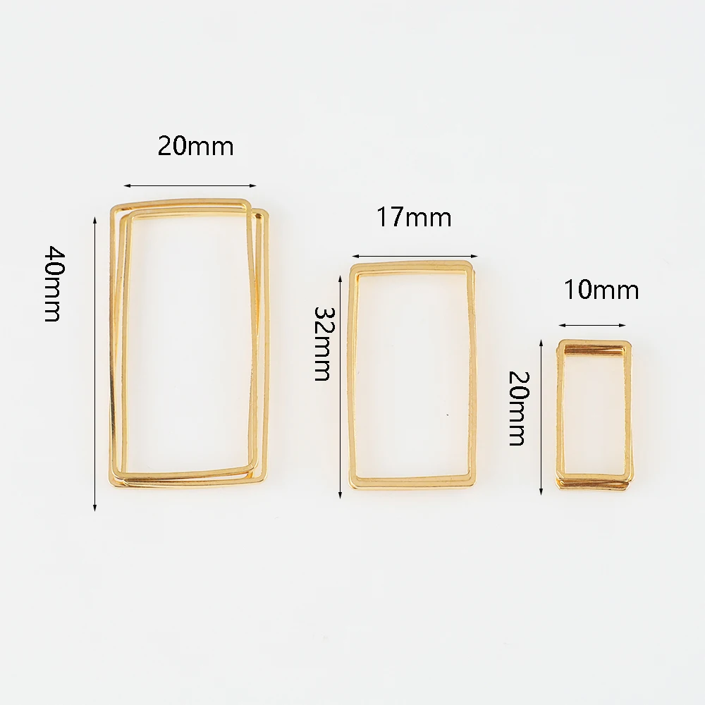 20 Stück Gold Silber Hohlrahmen Lünette Charms Anhänger Geometrische Anschlüsse für Schmuckherstellung Lieferanten Diy Ohrringe Zubehör