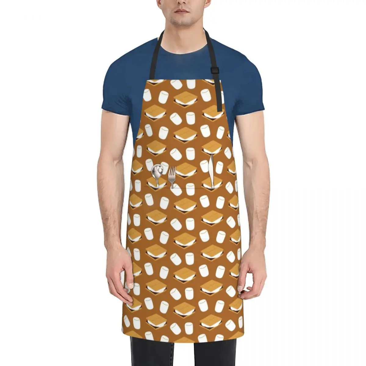 

S'more Pattern Apron Women's Kitchen Women Kitchen'S Apron