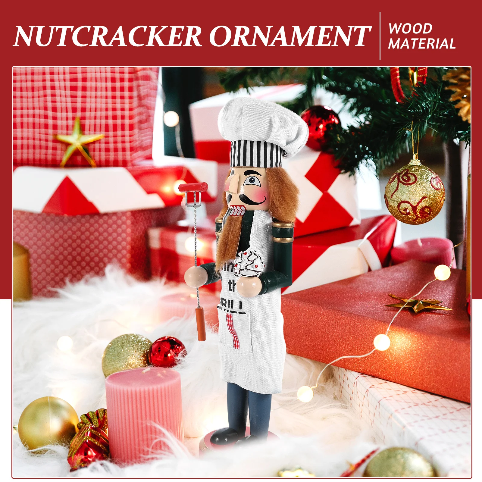 

Creative Nutcracker Ornaments 3D Wooden Christmas Decor Figurines Holiday Home Office Bedroom Decoration Xmas Nutcrackers Gifts