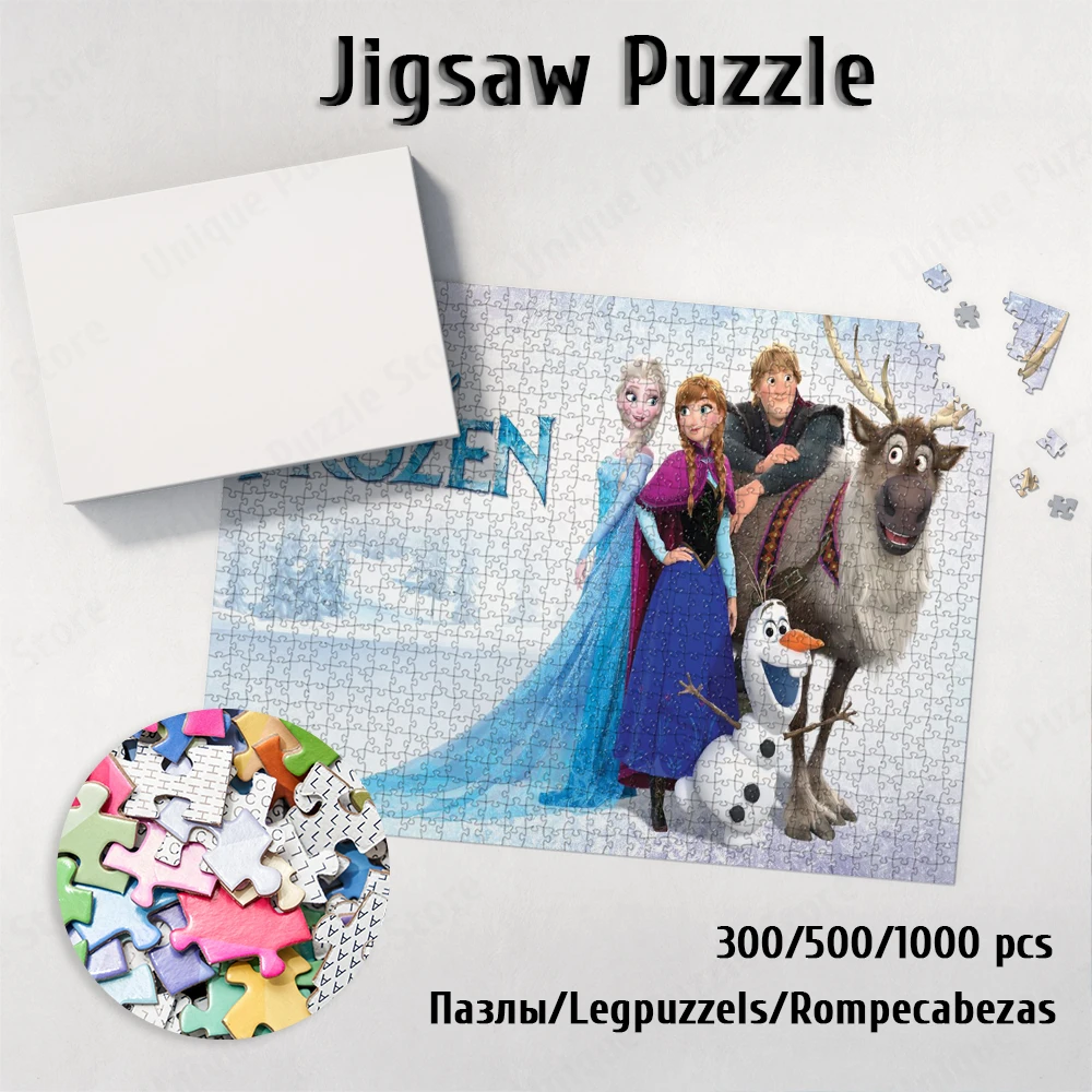 

Disney Princess Puzzle Elsa and Anna Cartoon Jigsaw Puzzles Frozen Disney Games and Puzzles Learning Education Montessori Hobby