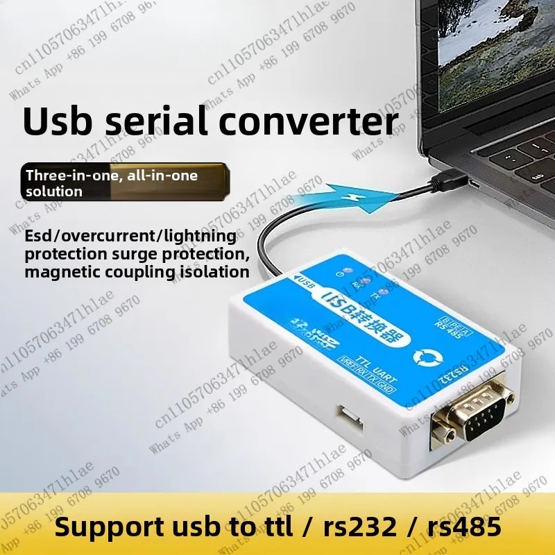 USB to Serial Converter Three-in-One Industrial Grade USB to RS232 USB to RS485   232 485 Module Serial Cable