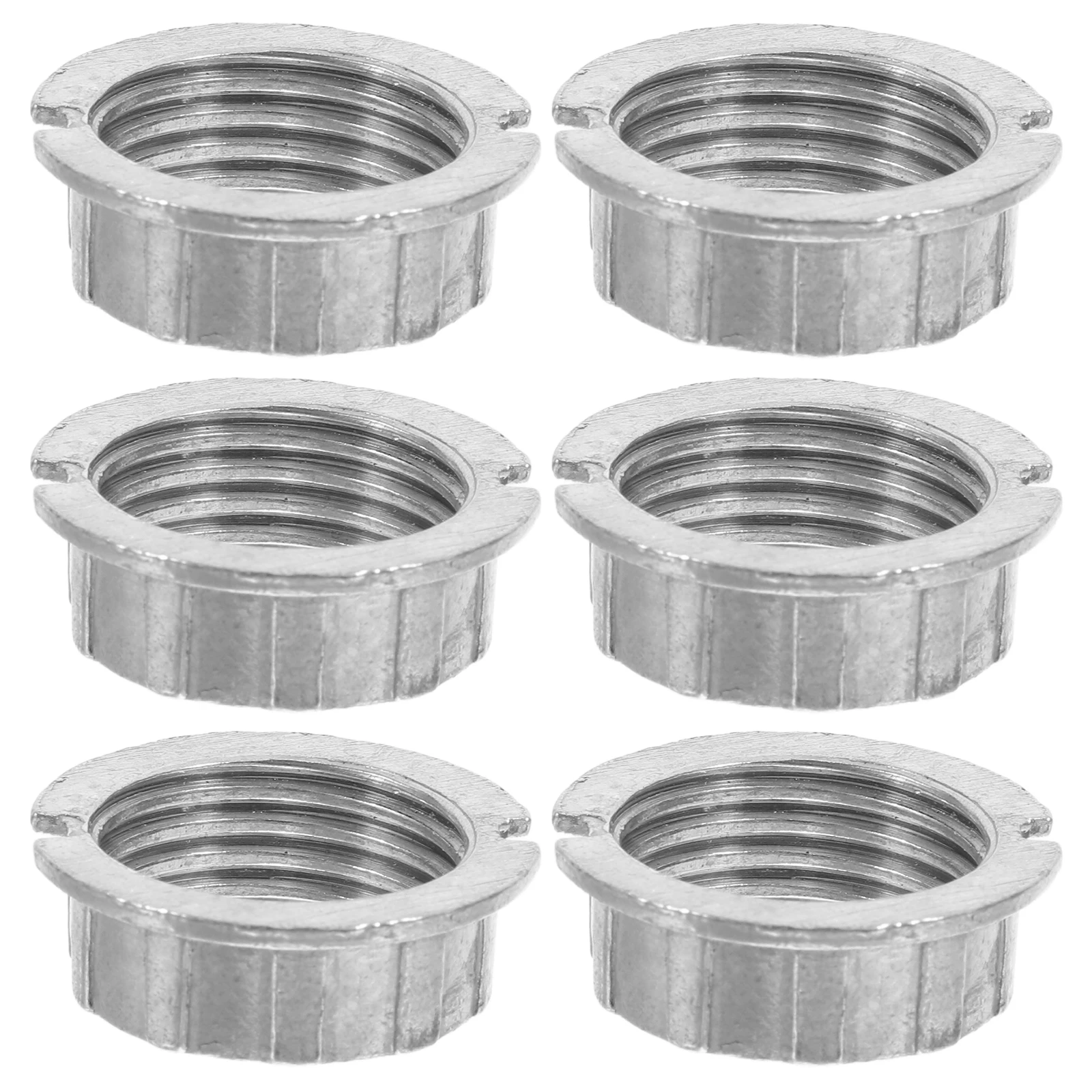 6pcs G9 Lamp Socket Adapter Ring Light Holder Shade Converter Alloy Replacement Parts For Table Floor Lamps Vanity Lights Silver