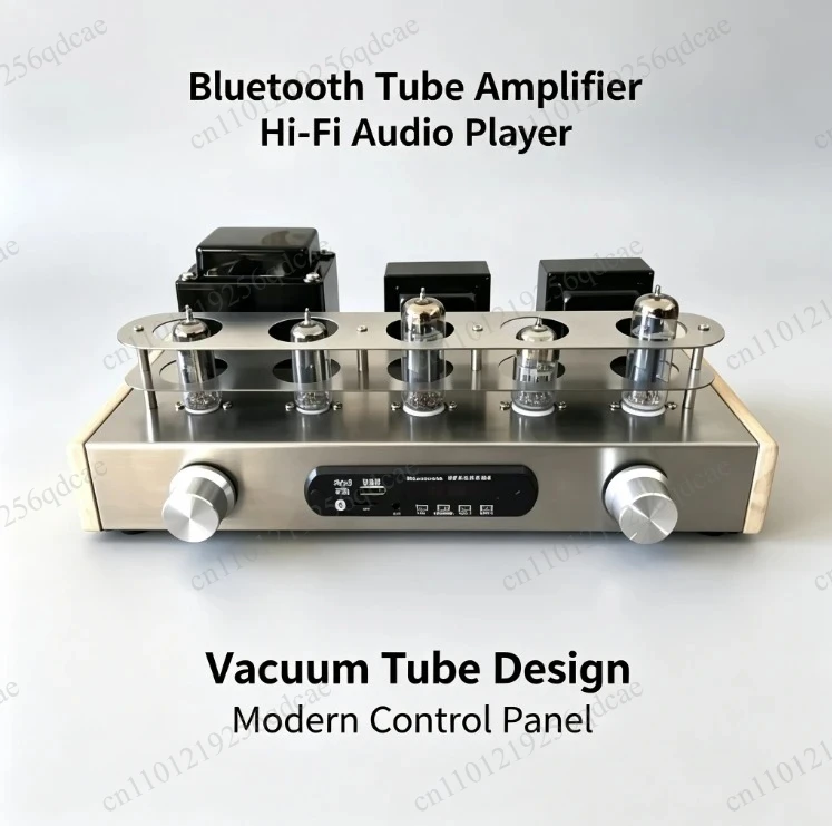 Home Audio Tube Amplifiers DIY Kit 6Z4 + 6N2 + 6P1 Stainless Steel Shell Power Output 2 * 4W AC110V / 220V  for Stereo Desktop