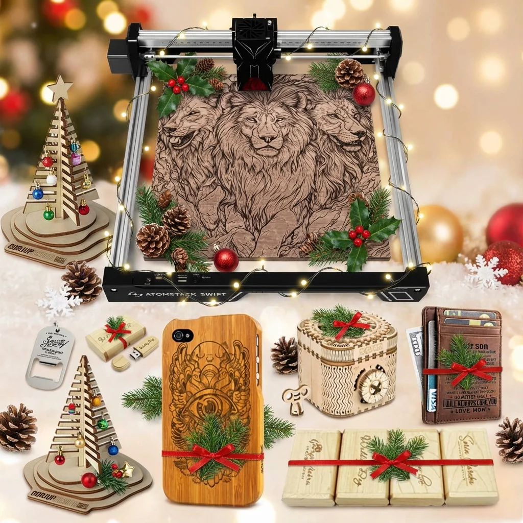 

ATOMS TACK 12W Laser engraved material cutting Handmade DIY The Perfect Christmas gift 300x300 New