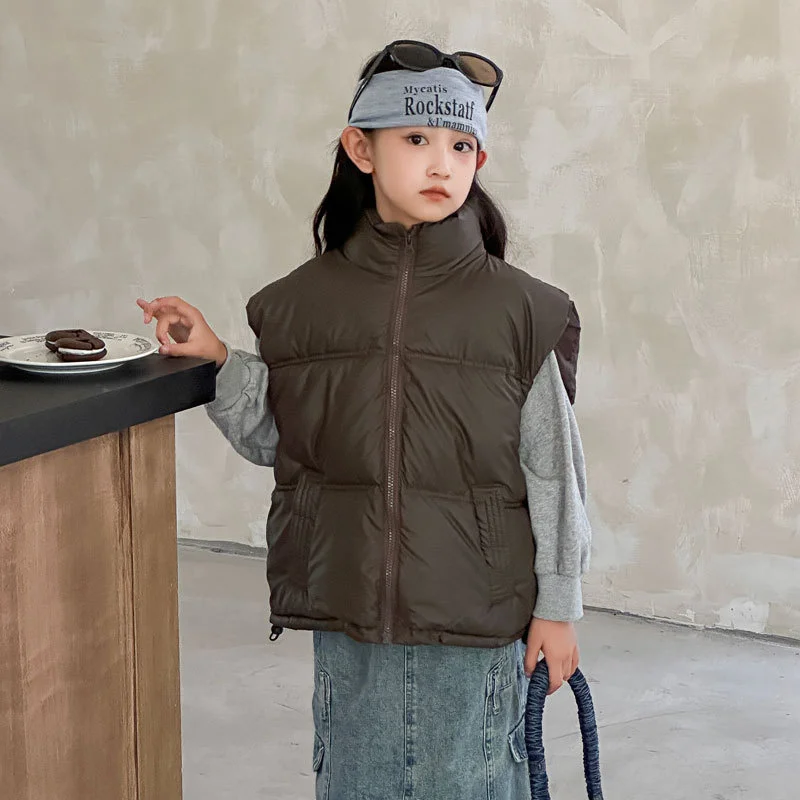 Gilet chaud d'hiver, veste coupe-vent pour garçons et filles, vêtements de sport de plein air pour enfants, cadeau de noël, nouvelle collection 2025
