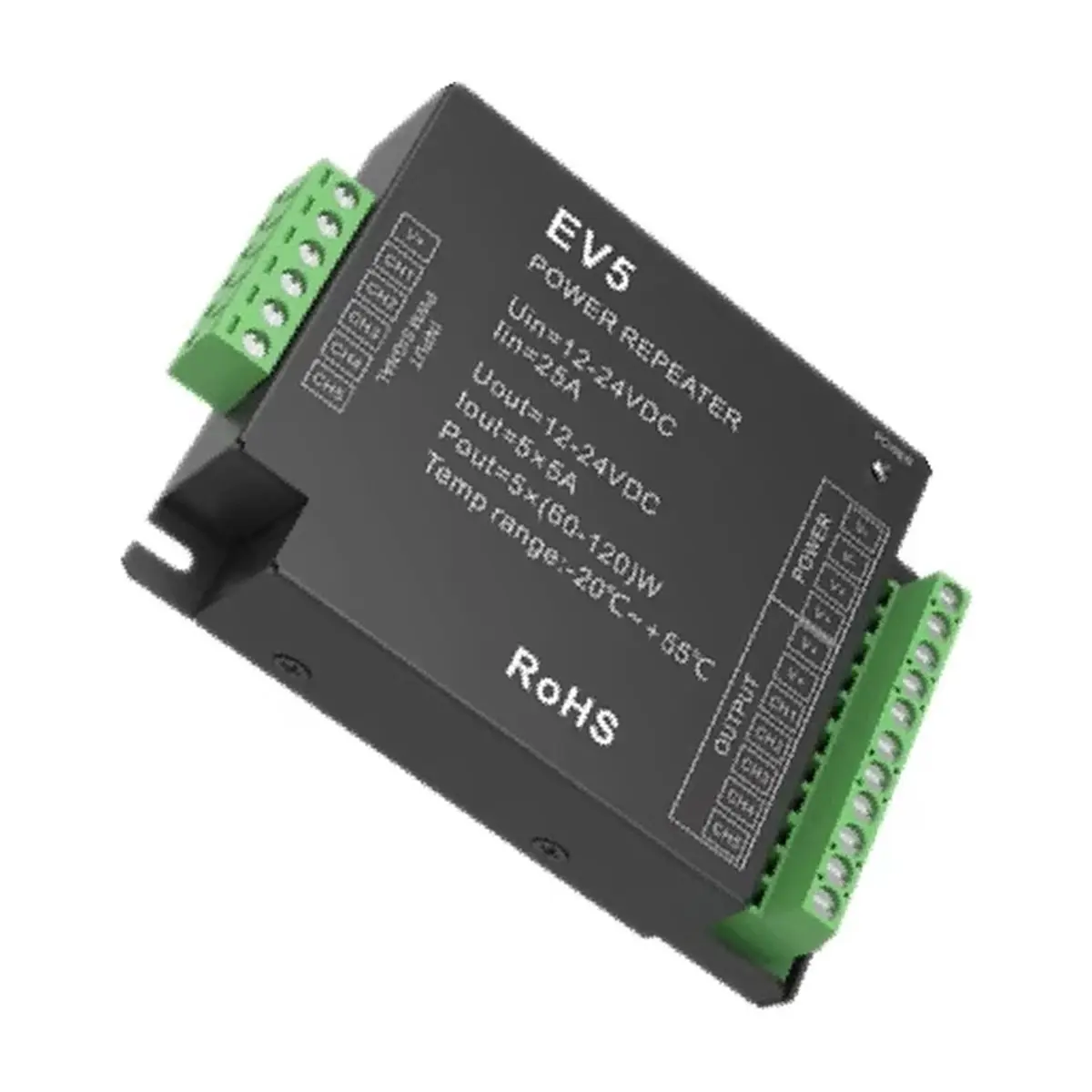 HOUSEHOLD*GOOD DC12V-24V Power Repeater 1-5Channels Constant Voltage EV5 Single Dual Color RGB RGB+CCT CV Signal Amplifier