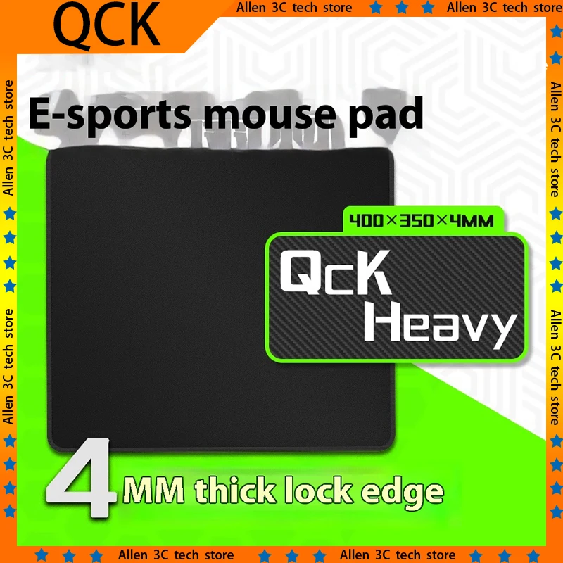 QCK Heavy QCK HUNTER Gaming Mousepad 400x350 350x300 Thick Lock Edge Table Desk Mat Mouse Pad Pc Gamer Carpet Keyboard Mouse Mat