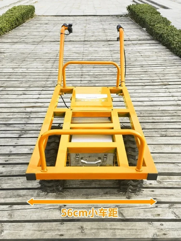Double-Wheel Electric Trolley Mountain Climbing Orchard Transport Truck Agricultural Single Wheel Single-Wheeled Cart