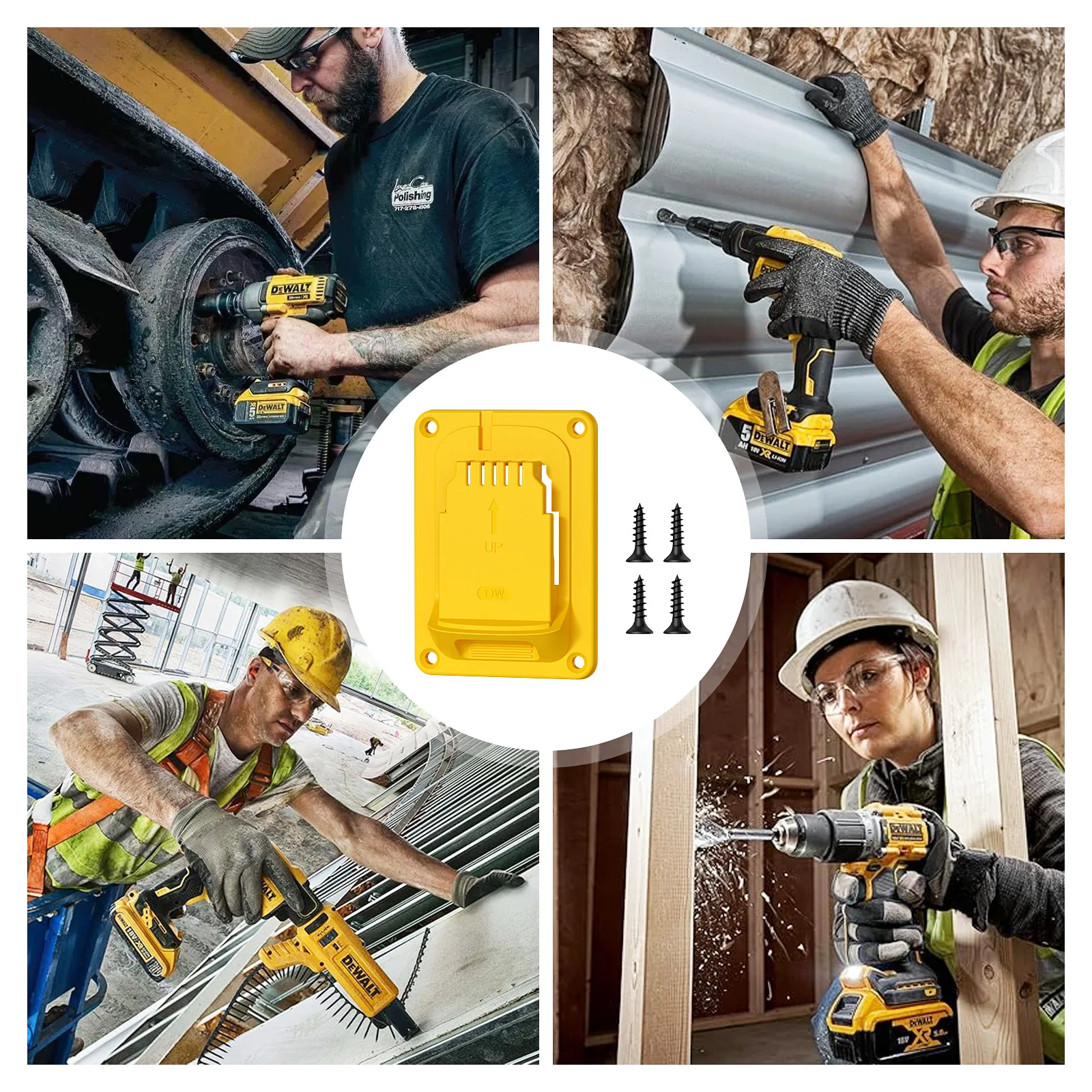 Für Dewalt/Milwaukee/Makita/Bosch/Ridgid/AEG 18V Akku-Werkzeughalter Wandmontage Werkzeughalterung Befestigungsvorrichtung Werkzeughalter – Detail 34