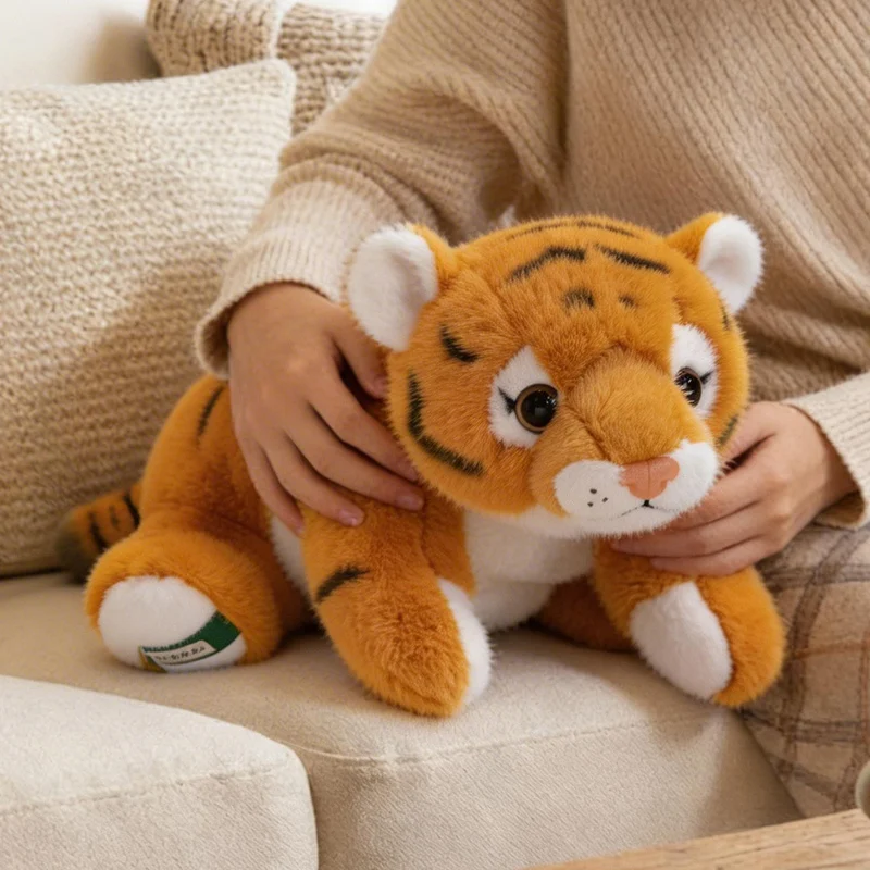 

Kawaii Simulation Tiger Plush Toy 30/45cm Soft Stuffed Animal Tiger Doll Pillow Gift for Kids Home Decor