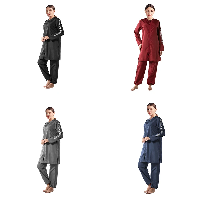 Maillot de bain musulman à séchage rapide, coupe ample, couleur unie, arabe du moyen-orient, conservateur, grande casquette