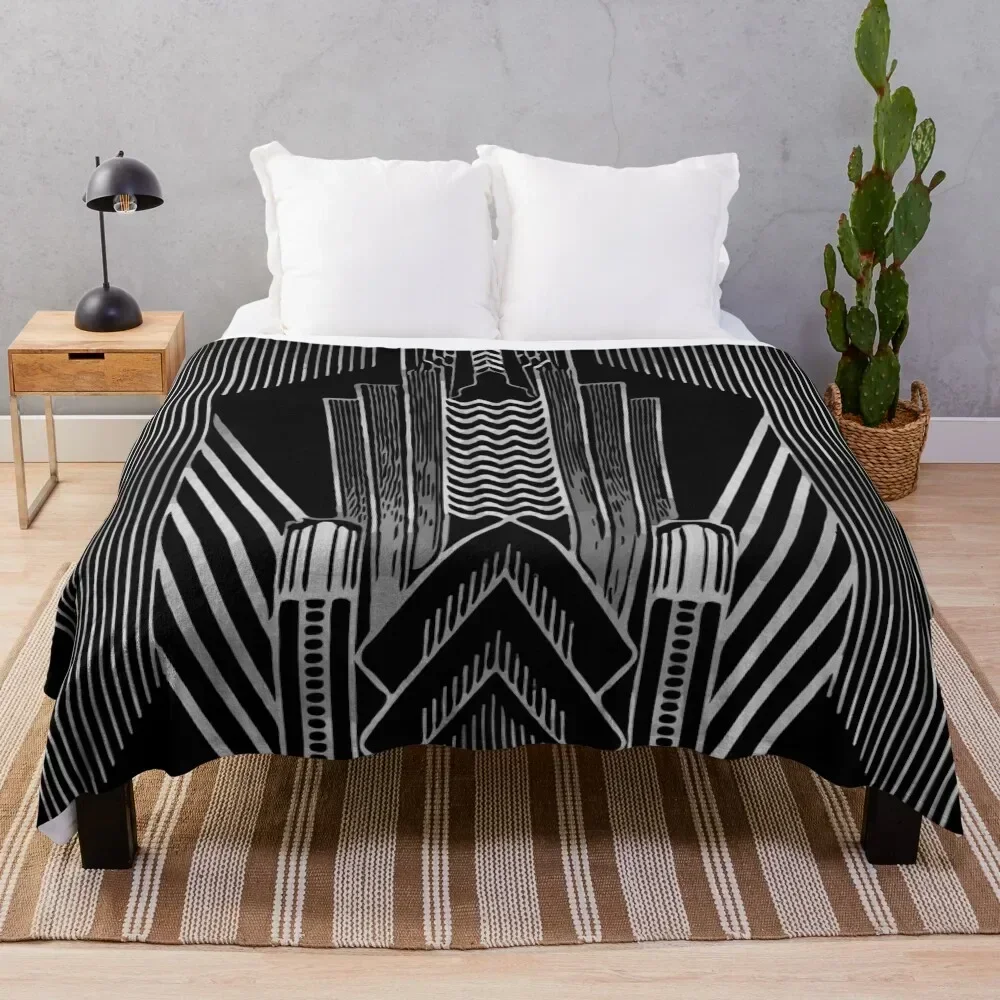 

Art Deco Throw Blanket Foldable Soft Warm Blanket for Outdoor Use