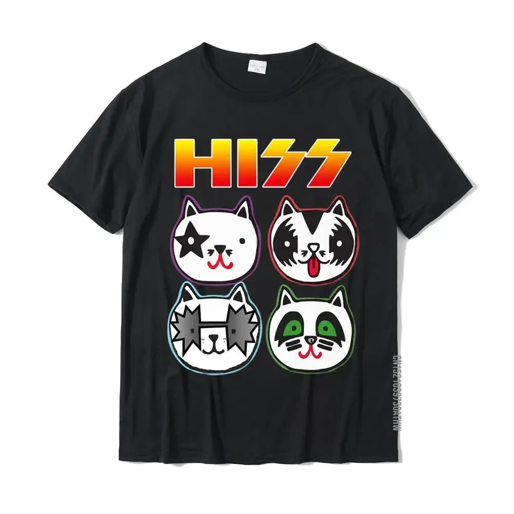 Hiss Band Cat T-Shirt Funny Gift Cat T-Shirt 3D Printed Tshirts For Men Cotton Tops Shirts Casual Popular