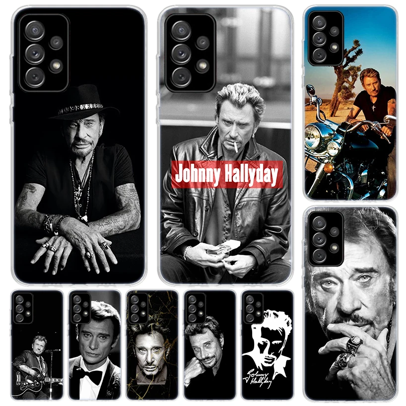 Johnny Hallyday Music Cover For Samsung Galaxy A51 A50 A71 A70 Phone Case A21S A31 A41 A10 A20E A30 A40 A01 A11 A6 A7 A8 A9 Coqu