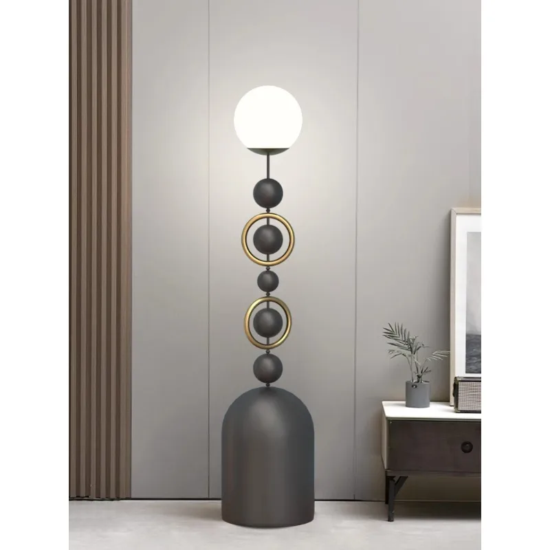 

Vintage Iron Orb Premium Styling Led Floor Lamps for Living Room Sofa Side Ornaments Standing Lamp Bedroom Ambient Lights