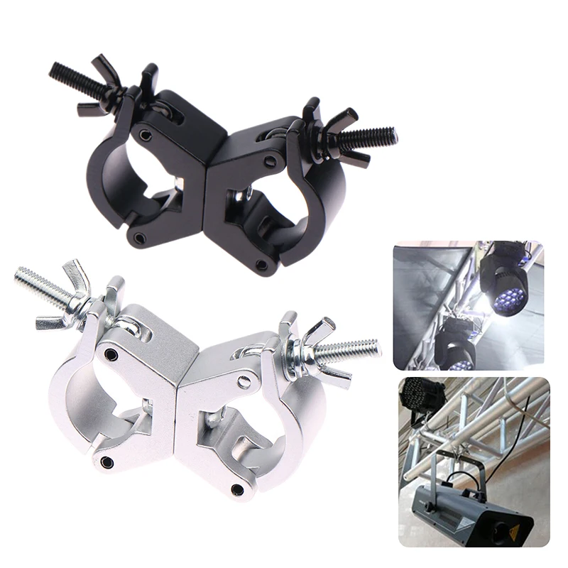 1 Piece Aluminium Truss Clamps 28-32mm Tube O Hook Stage Lighting Mount Bracket Fast Lock Lighting Clamp