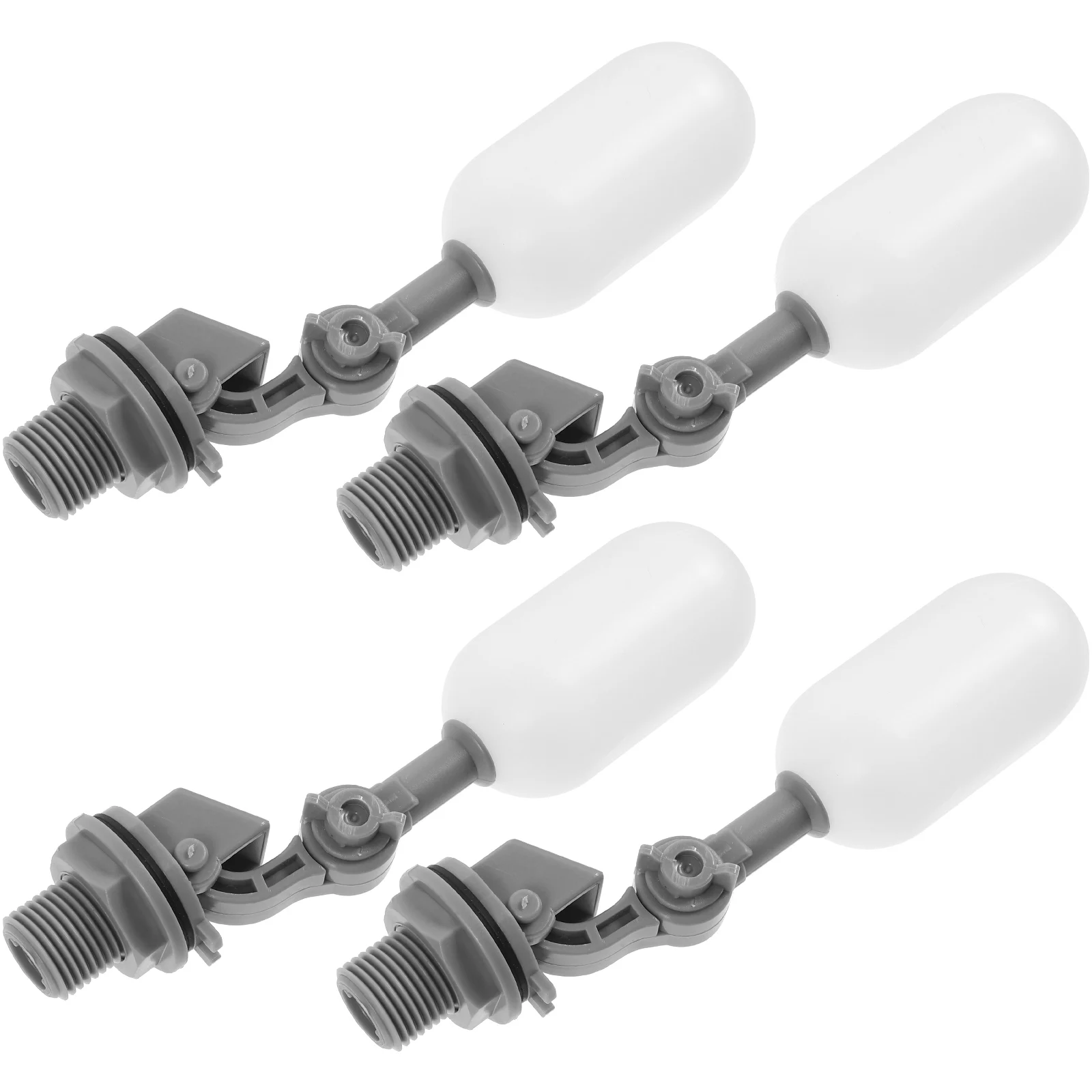 

4 Sets Float Valve Water Tank Ball Aquarium Control Filler Small Adjustable Arm Plastic Construction