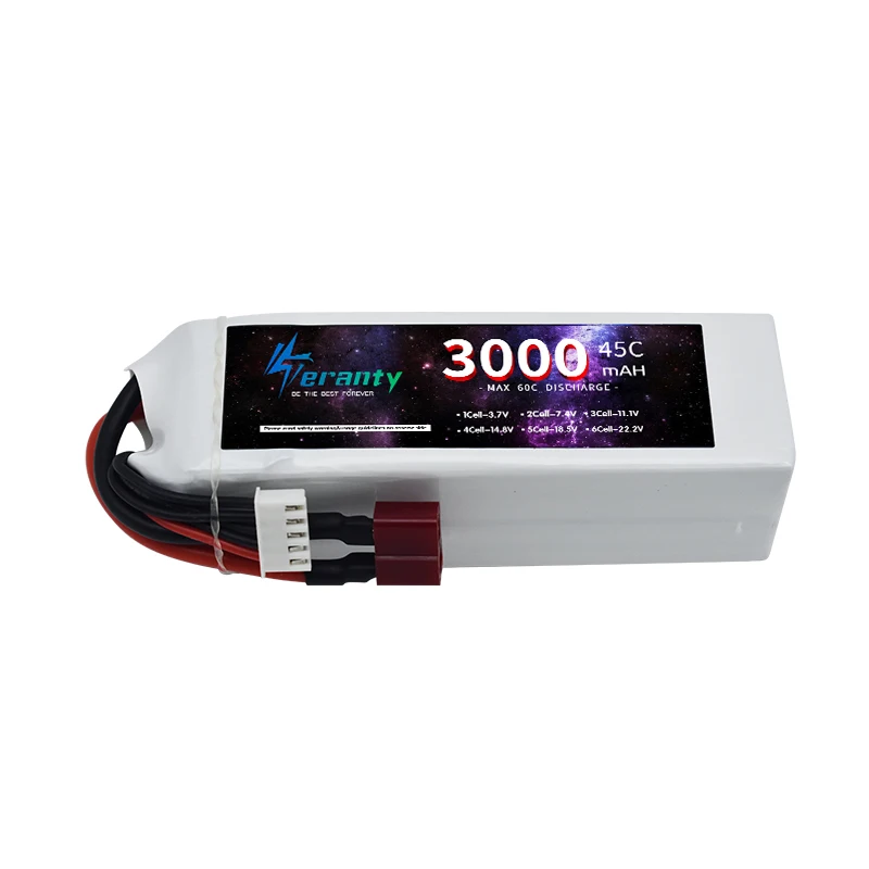 TERANTY 14.8V 3000mAh 4S 45C LiPo Battery Pack with Deans T Plug XT60 XT30 for Aircraft Crawler Truck Airplane Helicopter