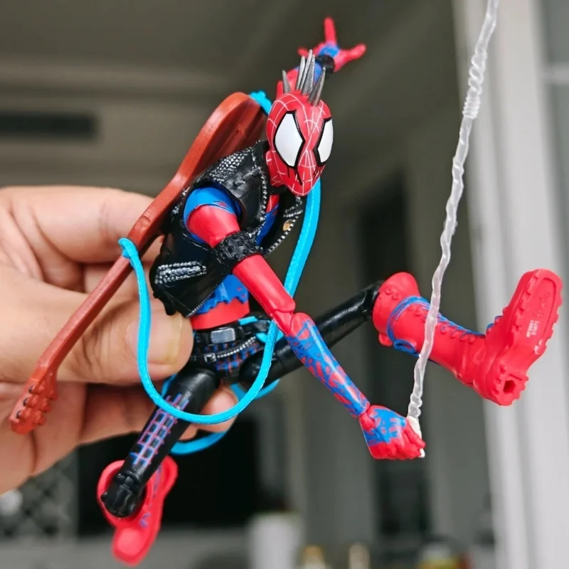 

New In Stock Ct Toys Spiderman Spider-Punk Spider-Man Across The Spider-Verse Shf Anime Action Figure Figurine Custom Toys Gifts