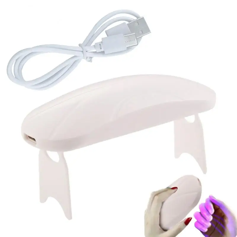 Mini Sèche-Ongles Portable à 2 Vitesses, Outils de Soins des Ongles, Lumières LED UV, Lampe de Photothérapie Pliable de Poche, Meilleure Vente