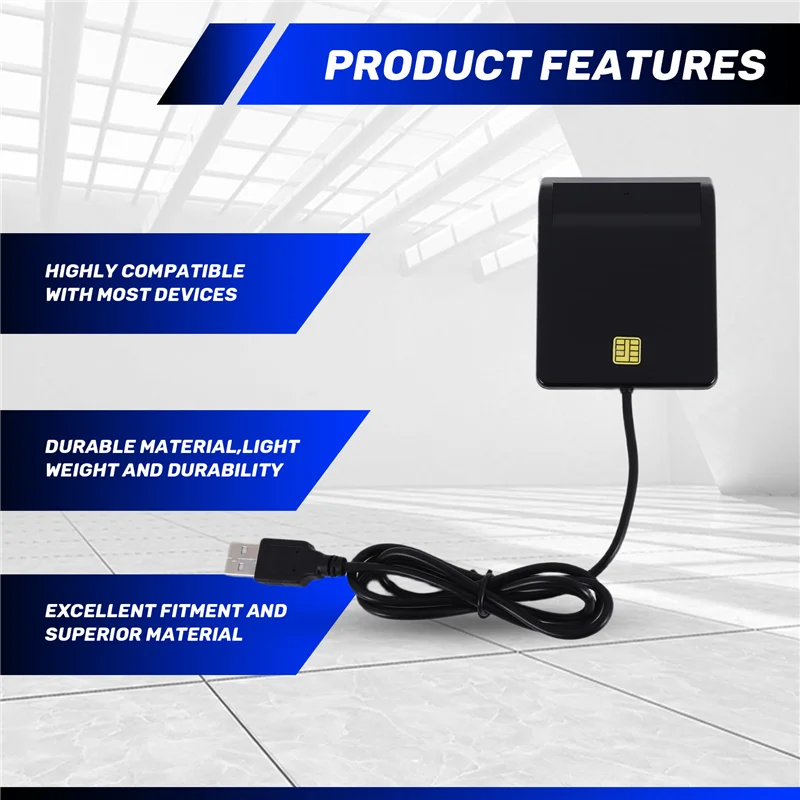 A23F-Card Reader For Bank Card IC/ID EMV Card Reader High Quality For Windows 7 8 10 For Linux OS USB-CCID ISO 7816