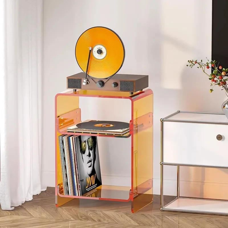 

Acrylic bedside table, small children's bedside storage, storage cabinet, creative simplicity, extremely narrow and sofa edge