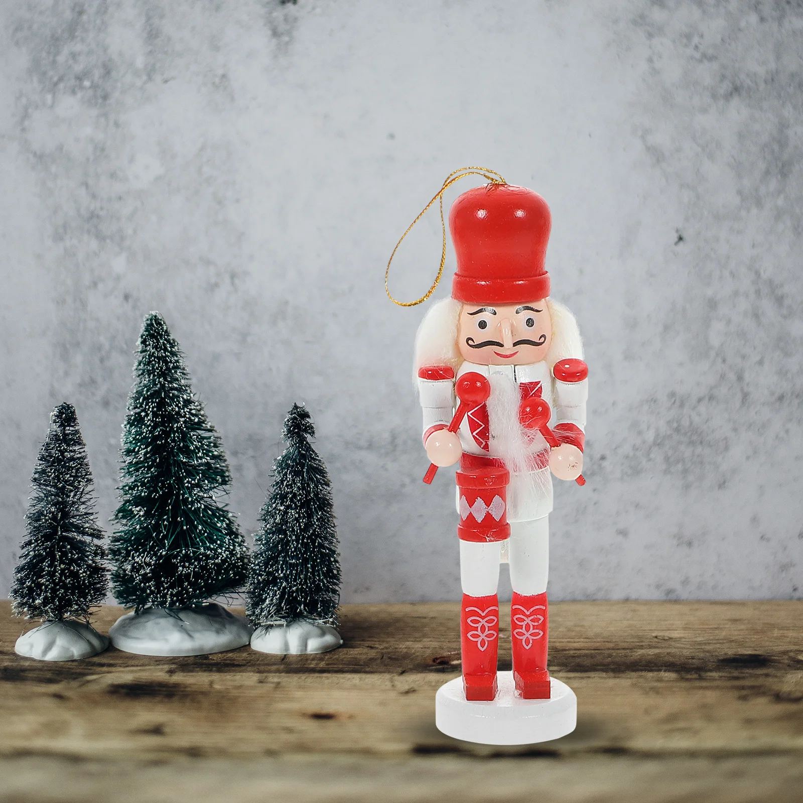 

5Pcs Xmas Nutcracker Pendant Wood Crafts Puppet Hanging Charm Christmas Gifts for Family Friends Colleagues Nutcracker Pendant