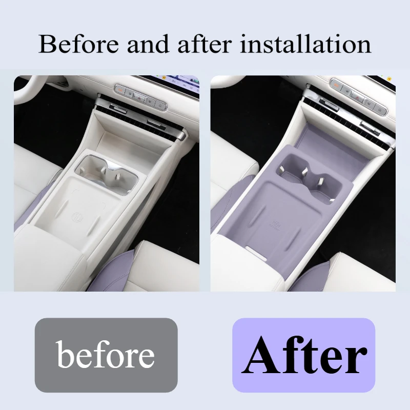 For MG4 2026: All-in-One Silicone Mat - Wireless Charger & Cup Holder Pad W/OEM Performance Interior Accessories