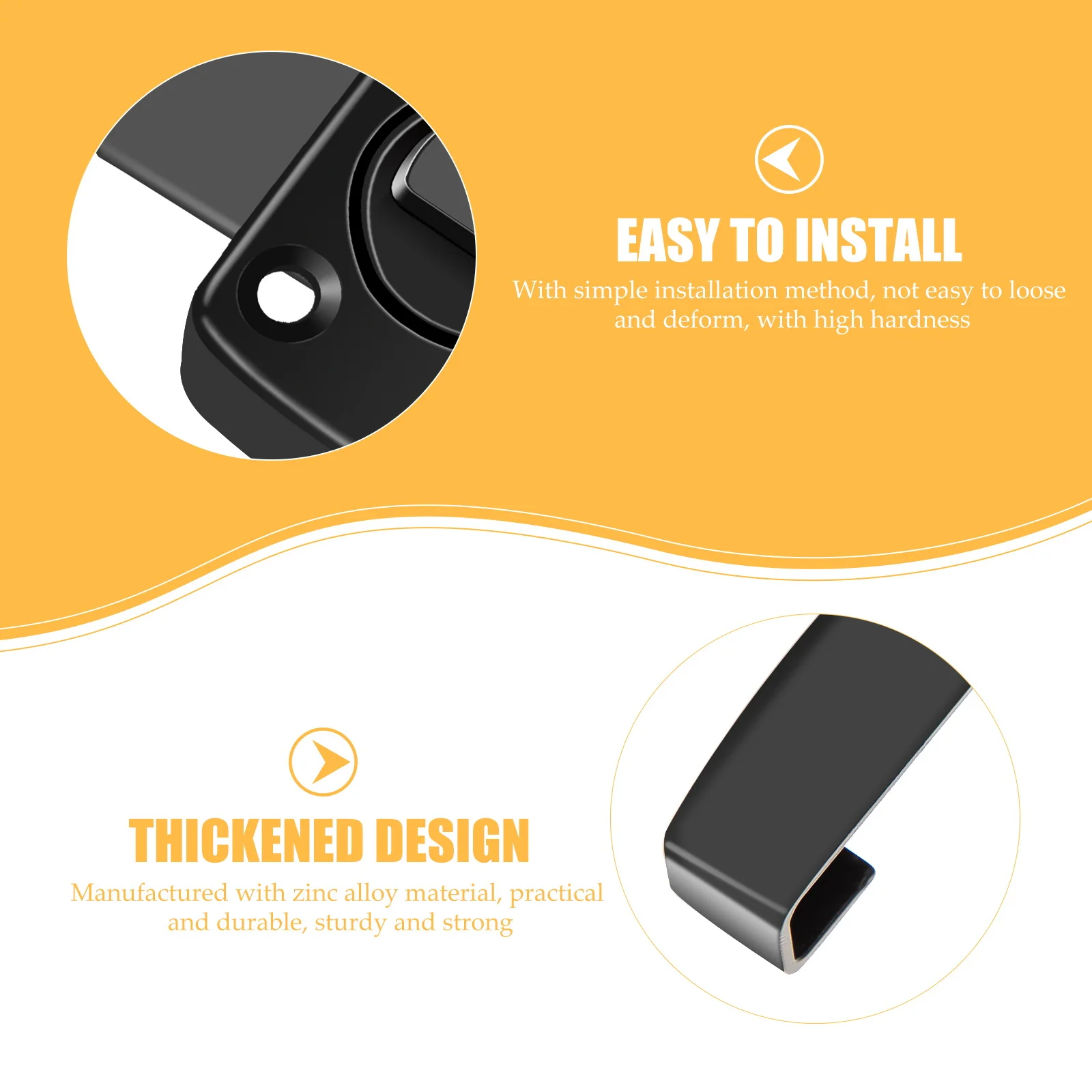 

Sturdy Zinc Alloy Sliding Door Latch Reinforcement Lock Prevent Safety Home Protection Sliding Door Latch