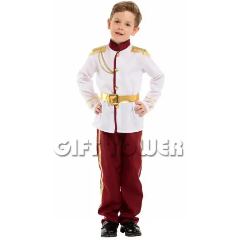 Costumes de Cosplay Prince du Moyen Âge pour Enfants, Charmant, Noble, Royal, Carnaval, ixd'Halloween, Beau, Garçon