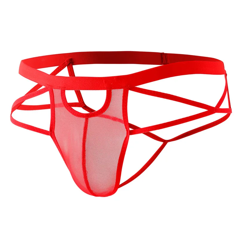 Men Thongs Underwear Soft Low Waist Underpants Breathable Cueca Hombre Sexy Male Panties Pouch G String Jockstrap Men Lingerie