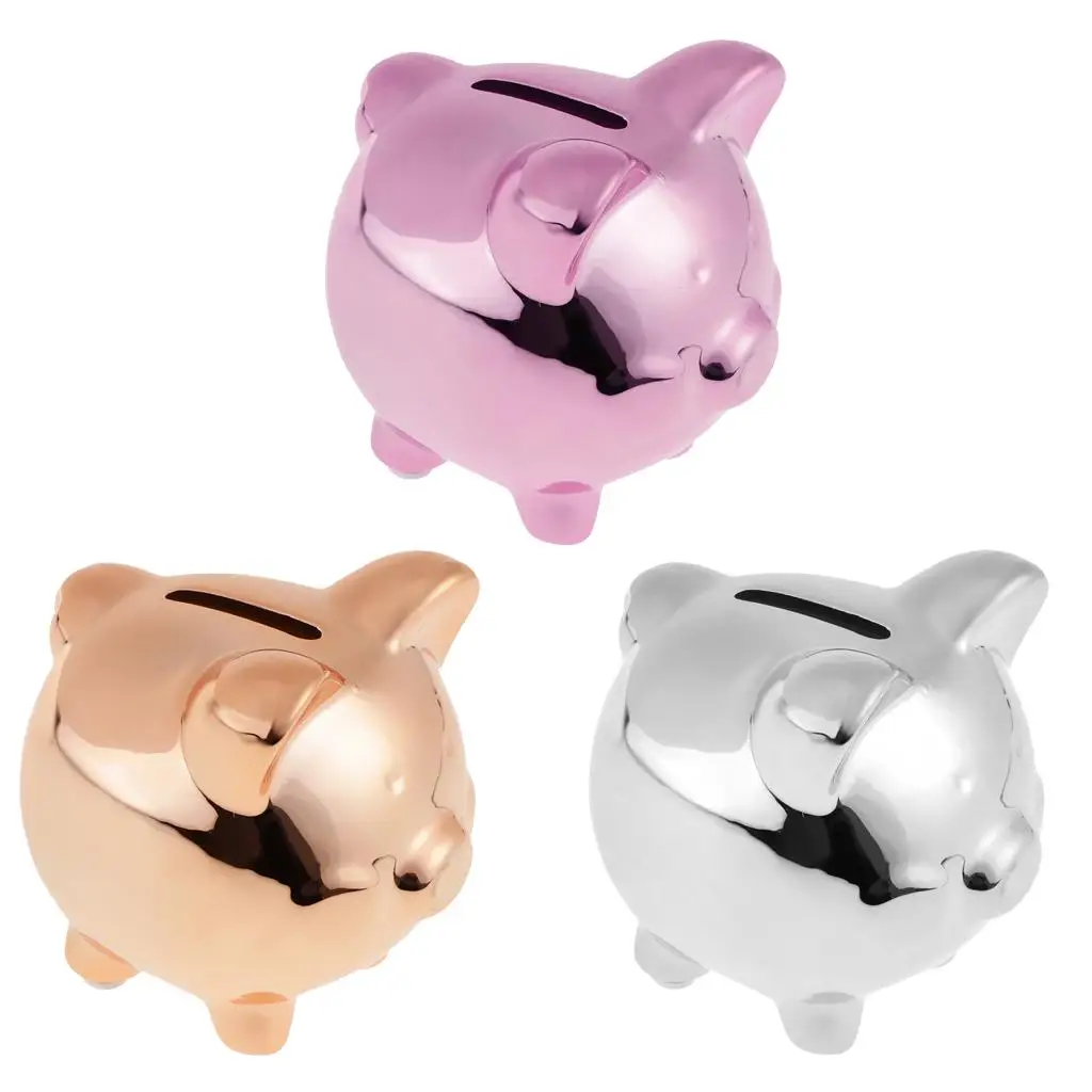 Ceramic Money Box Pots Savings Fund Save Coins Piggy Bank for Children