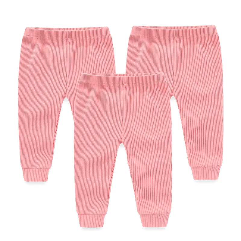 3/4/5Pieces Newborn Solid Color Baby Girl Trousers 0-24M Cotton Baby Boy Pants Autumn Print Cartoon Spring Bebes