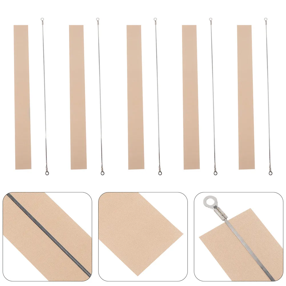 6Pcs Heat Sealer Strips Sealing Machine Heating Elements High Temperature Aluminum Sealer Replacement Parts Hand Pressure